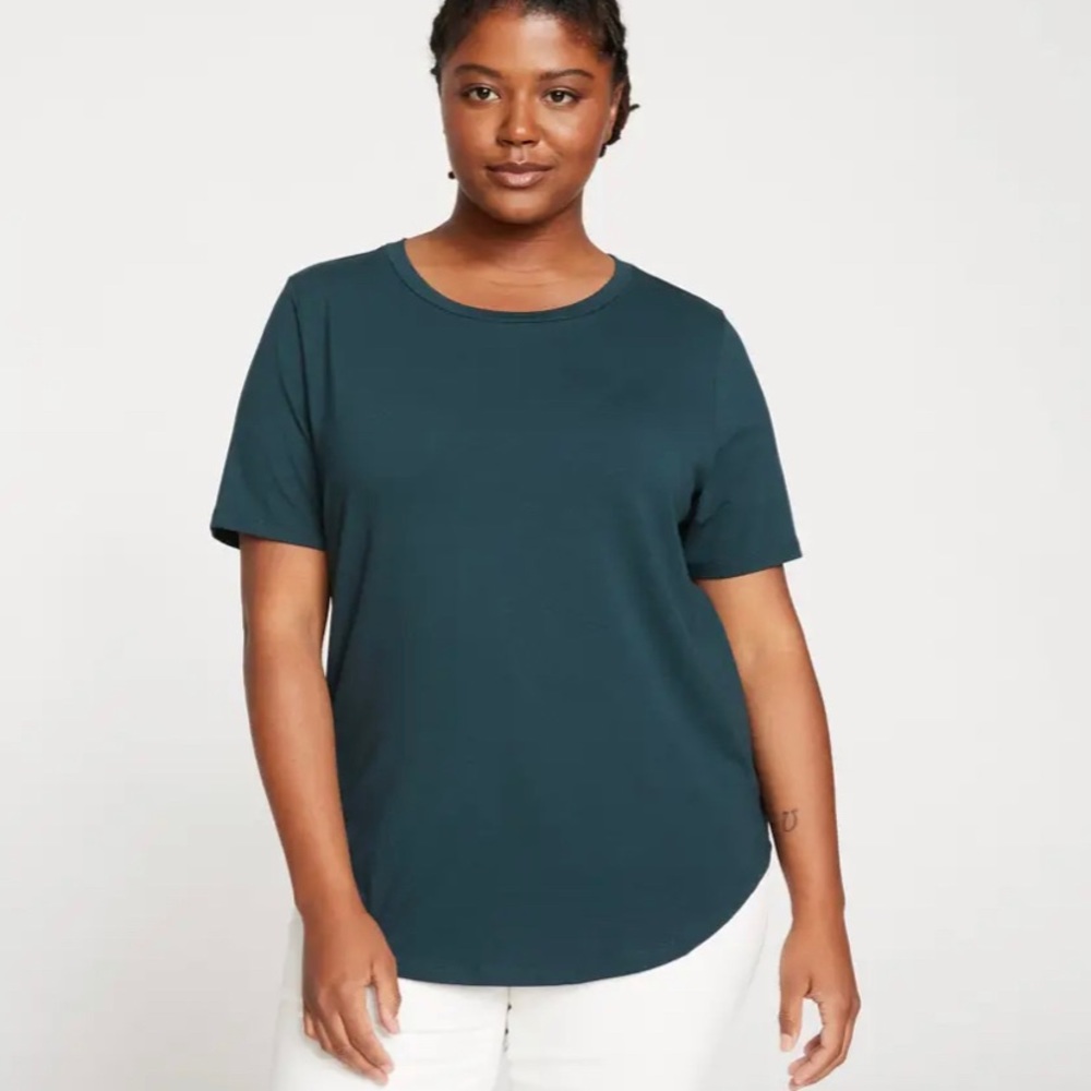 Universal Standard Tee Rex Deep Sea Crew Neck Short Sleeve Shirt Top Tee Large